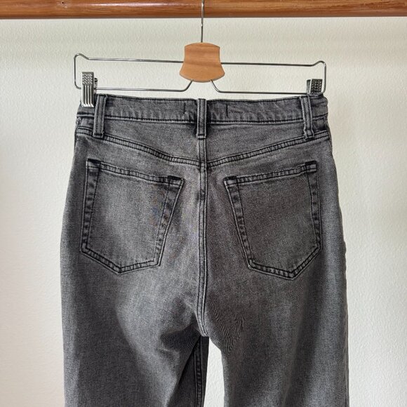 Abercrombie & Fitch Ultra High Rise Ankle Straight Jeans Black Wash Size 27 / 4R - Picture 10 of 16